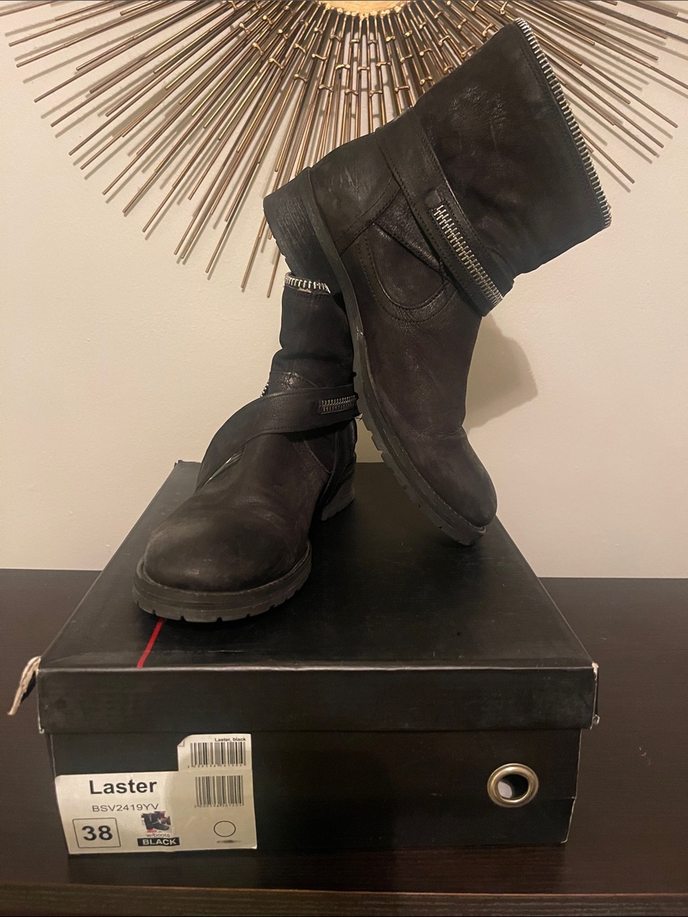Black Men’s Leather Ankle Boots